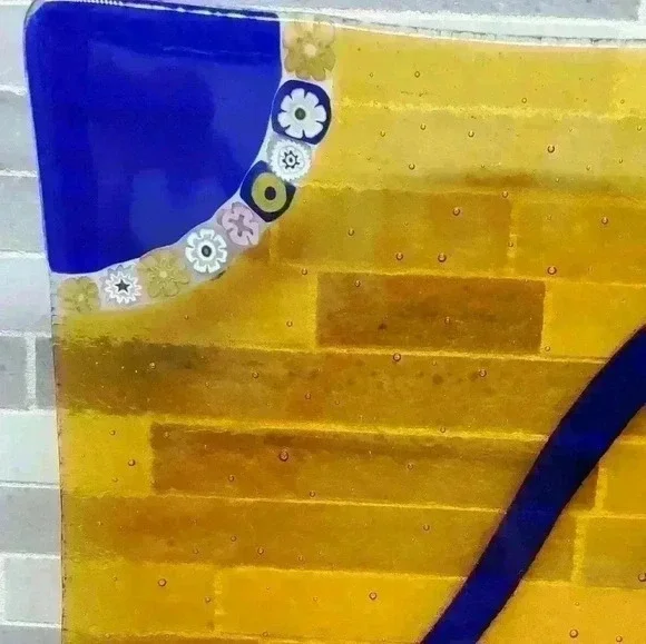 Murano Fused glass  with milfiore design - Picture 3 of 6